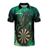 Personalized Name and Team Green Dragon Dart Player Jersey Men's Polo Shirt S-5XL