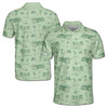 Personalized Name Green Golf Course Pattern Men's Polo Shirt S-5XL