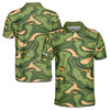 Personalized Name Green Golf Course Map Pattern Men's Polo Shirt S-5XL