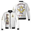 Personalized Lodge Name F&AM Prince Hall Mason Father Of All Freemasonry 3D Bomber Jacket Size S-5XL