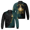 Personalized Name Past Master Emblem Square Compass F&AM PHA Freemason 3D Bomber Jacket Size S-5XL