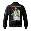 Customized Name 1850 OES FATAL Sister Eyes Mask Order Of The Eastern Star Pentagon Down 3D Bomber Jacket Size S-5XL