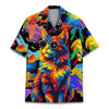Funky Colorful Trippy Sunglasses Cat Hawaiian Shirt S-5XL