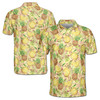 Funny Fresh Pineapple Tropical Fruits Floral Men's Polo Shirt S-5XL
