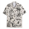 Funny Vintage UFO Coffee Opossum Hawaiian Shirt S-5XL