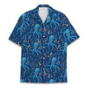 Blue Octopus Marine Life Sea Creature Hawaiian Shirt S-5XL