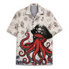 Vintage Pirate Octopus Sea Monster Hawaiian Shirt S-5XL