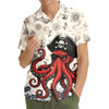 Vintage Pirate Octopus Sea Monster Hawaiian Shirt S-5XL