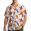 Patriotic Hot Dog Burger American Flag Hawaiian Shirt S-5XL