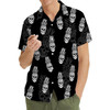 Tropical Fruits Pineapple Skull Beach Hawaiian Shirt S-5XL