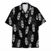 Tropical Fruits Pineapple Skull Beach Hawaiian Shirt S-5XL