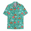 Funny Alien Cat in UFO Space Summer Hawaiian Shirt S-5XL