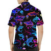 Neon Shark Cyberpunk Jellyfish Hawaiian Shirt S-5XL