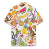 Cute Cats on Bicycles Summer Vacation Hawaiian Shirt S-5XL