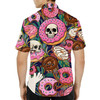 Funny Skull Donut Colorful Summer Hawaiian Shirt S-5XL
