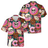 Funny Skull Donut Colorful Summer Hawaiian Shirt S-5XL