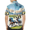 Funny Horse Racing Summer Short Sleeve Hawaiian Shirt S-5XL