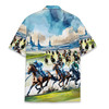 Funny Horse Racing Summer Short Sleeve Hawaiian Shirt S-5XL