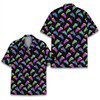 Neon Pizza Funny Space Galaxy Hawaiian Shirt S-5XL