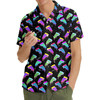 Neon Pizza Funny Space Galaxy Hawaiian Shirt S-5XL