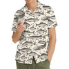 Vintage Fish Fisherman Fishing Gift Hawaiian Shirt S-5XL
