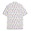 Vintage Skier Pattern Aloha Shirt Gift for Ski Lovers S-5XL