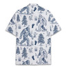 Funny Bigfoot Sasquatch Vintage Yeti Hawaiian Shirt S-5XL