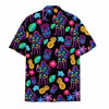 Neon Bigfoot Tiki Funny Sasquatch Summer Hawaiian Shirt S-5XL
