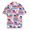 250 Year USA Floral Patriotic American 1776 2026 Hawaiian Shirt S-5XL