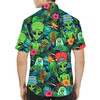 Tropical Alien Funny UFO Summer Beach Hawaiian Shirt S-5XL