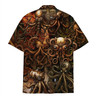 Steampunk Octopus Mechanical Gear Vintage Sci Fi Hawaiian Shirt S-5XL