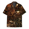 Steampunk Octopus Mechanical Gear Vintage Sci Fi Hawaiian Shirt S-5XL