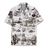 Vintage Cowboy Bigfoot Dinosaur Retro Western Hawaiian Shirt S-5XL