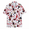 Red Wine Bottle Glass Pour Splash Summer Party Hawaiian Shirt S-5XL