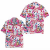 Santa Flamingo Christmas In July Tropical Xmas Hawaiian Shirt S-5XL
