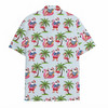 Santa Flamingo Christmas In July Palm Tree Hawaiian Shirt S-5XL