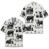 Vintage Hereford Cow Rustic Farm Cattle Hawaiian Shirt S-5XL