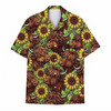 Highland Cow Sunflower Country Western Hawaiian Shirt S-5XL