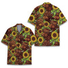 Highland Cow Sunflower Country Western Hawaiian Shirt S-5XL