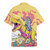 Astronaut Cat Riding Dinosaur Space Sci-Fi Hawaiian Shirt S-5XL