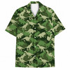 Dinosaur Camouflage Camo Dino Jungle Hawaiian Shirt S-5XL