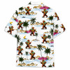 Bigfoot Beach Play Guitar Sasquatch Tropical Island Hawaiian Shirt S-5XL