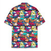 Colorful Dinosaur Dino Comic Style Lovers Gift Hawaiian Shirt S-5XL