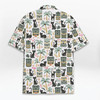 Tiki Cat Black Cat Retro Luau Party Tropical Hawaiian Shirt S-5XL