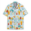 Funny Cocktail Tropical Drinks Summer Beach Hawaiian Shirt S-5XL