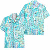 Cute Pastel Cat Tropical Beach Vacation Hawaiian Shirt S-5XL