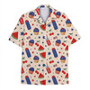 Funny Patriotic 4th of July Ice Cream Watermelon Hawaiian Shirt S-5XL