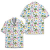 Funny Flamingo Palm Tree Summer Beach Pattern Hawaiian Shirt S-5XL