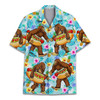 Funny Bigfoot Hot Dog Summer Beach Hawaiian Shirt S-5XL