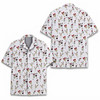 Funny Santa Hat Wine Cocktail Christmas Hawaiian Shirt S-5XL